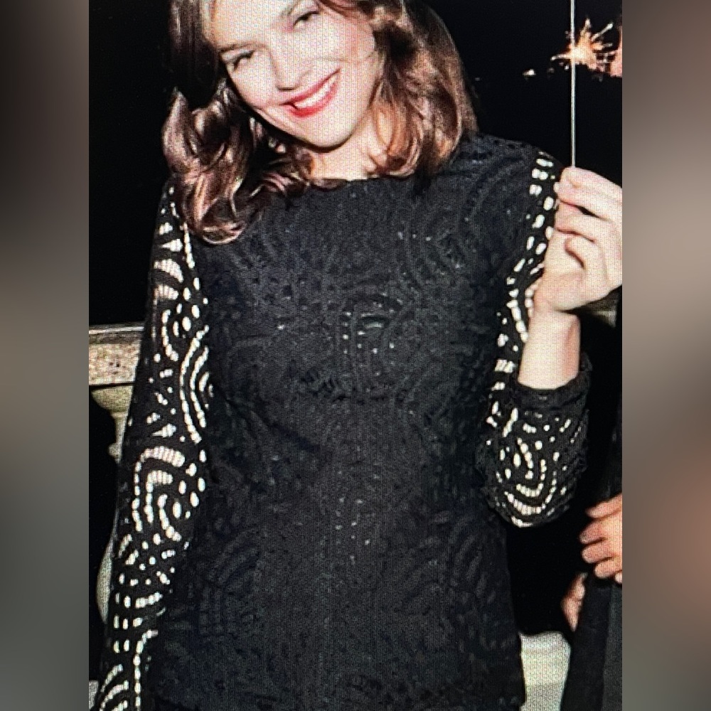 Boden black lace top 10 - Picture 1 of 9